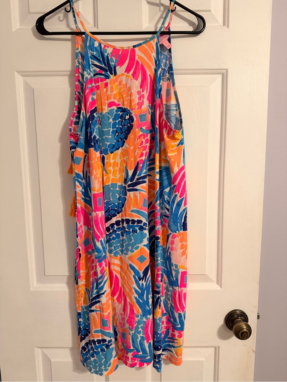 Lilly Pulitzer Pink, Blue and Orange Tropical Dress
